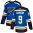 Adidas St. Louis Blues #9 Shayne Corson Blue Home Authentic Stitched NHL Jersey