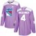 Adidas New York Rangers #4 Ron Greschner Purple Authentic Fights Cancer Stitched NHL Jersey