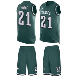 Nike Philadelphia Eagles #21 Jalen Mills Green Team Color Mens Stitched NFL Limited Tank Top Suit Jersey