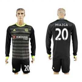 Chelsea #20 Miazga Sec Away Long Sleeves Soccer Club Jersey