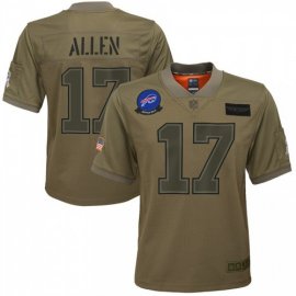 Youth Buffalo Buffalo Bills #17 Josh Allen Nike Camo 2019 Salute to Service Game Jersey