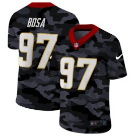 Los Angeles Chargers #97 Joey Bosa Mens Nike 2020 Black CAMO Vapor Untouchable Limited Stitched NFL Jersey