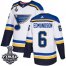 Adidas St. Louis Blues #6 Joel Edmundson White Road Authentic 2019 Stanley Cup Final Stitched NHL Jersey