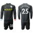 Manchester City #25 Fernandinho Away Long Sleeves Soccer Club Jersey