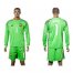 Ukraine #1 Boyko Green Goalkeeper Long Sleeves Soccer Country Jersey