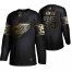 Adidas Detroit Red Wings #35 Jimmy Howard Mens 2019 Black Golden Edition Authentic Stitched NHL Jersey