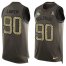 Nike Miami Dolphins #90 Shaq Lawson Green Mens Stitched NFL Limited Salute To Service Tank Top Jersey