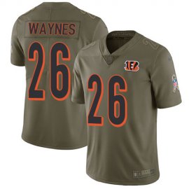 Nike Cincinnati Bengals #26 Trae Waynes Olive Mens Stitched NFL Limited 2017 Salute To Service Jersey