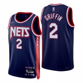 Brooklyn Brooklyn Nets #2 Blake Griffin Mens Nike Navy 2021/22 Swingman NBA Jersey – City Edition Mens