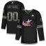 Mens Adidas Blue Jackets Personalized Authentic Black Classic NHL Jersey
