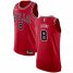 Mens Nike Chicago Bulls #8 Zach LaVine Red NBA Authentic Icon Edition Jersey