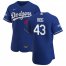 Los Angeles Dodgers #43 Edwin Rios Mens Nike Royal Alternate 2020 World Series Champions Authentic Player MLB Jersey