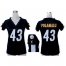 Nike Pittsburgh Steelers #43 Troy Polamalu Black Team Color Draft Him Name & Number Top Womens Stitched NFL Elite Jersey
