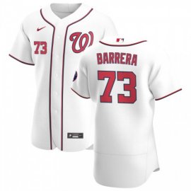 Washington Nationals #73 Tres Barrera Mens Nike White Home 2020 Authentic Player MLB Jersey