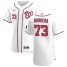 Washington Nationals #73 Tres Barrera Mens Nike White Home 2020 Authentic Player MLB Jersey