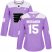 Adidas Philadelphia Flyers #15 Matt Niskanen Purple Authentic Fights Cancer Womens Stitched NHL Jersey