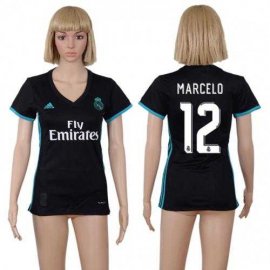 Womens Real Madrid #12 Marcelo Away Soccer Club Jersey