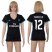 Womens Real Madrid #12 Marcelo Away Soccer Club Jersey