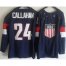 2014 Olympic Team USA #24 Ryan Callahan Navy Blue Stitched NHL Jersey