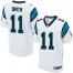 Nike Carolina Panthers #11 Torrey Smith White Mens Stitched NFL Elite Jersey