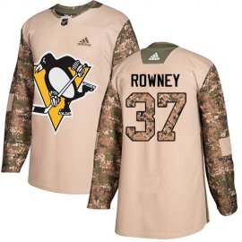 Adidas Pittsburgh Penguins #37 Carter Rowney Camo Authentic 2017 Veterans Day Stitched NHL Jersey