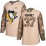 Adidas Pittsburgh Penguins #37 Carter Rowney Camo Authentic 2017 Veterans Day Stitched NHL Jersey