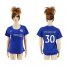 Womens Chelsea #30 David Luiz Home Soccer Club Jersey