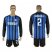 Inter Milan #2 Andreolli Home Long Sleeves Soccer Club Jersey