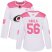 Adidas Carolina Hurricanes #56 Erik Haula White/Pink Authentic Fashion Womens Stitched NHL Jersey