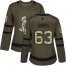 Adidas Ottawa Senators #63 Tyler Ennis Green Salute to Service Womens Stitched NHL Jersey