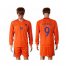 Holland #9 V.persie Home Long Sleeves Soccer Country Jersey