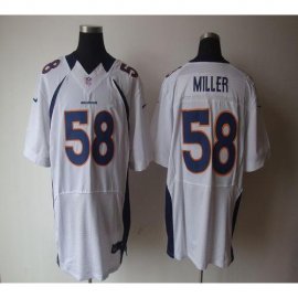 Nike Denver Broncos #58 Von Miller White Mens Stitched NFL Elite Jersey
