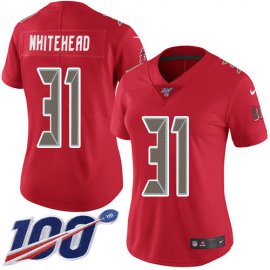 Nike Tampa Bay Buccaneers #31 Jordan Whitehead Red Womens Stitched NFL Limited Rush 100th Season Jersey