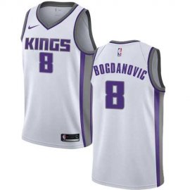 Mens Nike Sacramento Kings #8 Bogdan Bogdanovic White NBA Swingman Association Edition Jersey