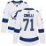 Adidas Tampa Bay Lightning #71 Anthony Cirelli White Road Authentic Womens Stitched NHL Jersey