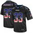 Nike Dallas Cowboys #33 Tony Dorsett Black Mens Stitched NFL Elite USA Flag Fashion Jersey