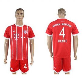 Bayern Munchen #4 Dante Home Soccer Club Jersey