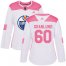 Adidas Edmonton Oilers #60 Markus Granlund White/Pink Authentic Fashion Womens Stitched NHL Jersey