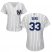 New York Yankees #33 Greg Bird White Strip Home Womens Stitched MLB Jersey