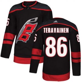 Adidas Carolina Hurricanes #86 Teuvo Teravainen Black Alternate Authentic Stitched NHL Jersey