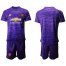 Manchester United Blank Purple Goalkeeper Soccer Club Jersey