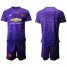 Manchester United Blank Purple Goalkeeper Soccer Club Jersey