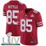 Nike San Francisco 49ers #85 George Kittle Red Super Bowl LIV 2020 Team Color Youth Stitched NFL Vapor Untouchable Limited Jersey