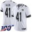 Nike Jacksonville Jaguars #41 Josh Allen White Mens Stitched NFL 100th Season Vapor Limited Jersey