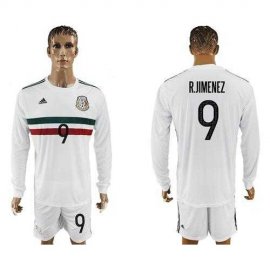Mexico #9 R.Jimenez Away Long Sleeves Soccer Country Jersey