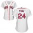 Boston Red Sox #24 David Price White Home Womens Stitched MLB Jersey