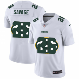 Green Bay Packers #26 Darnell Savage Jr. White Mens Nike Team Logo Dual Overlap Limited NFL Jersey
