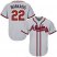Atlanta Braves #22 Nick Markakis Grey Cool Base Stitched Youth MLB Jersey