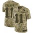 Nike New England Patriots #11 Julian Edelman Camo Mens Stitched NFL Limited 2018 Salute To Service Jersey