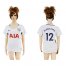 Womens Tottenham Hotspur #12 Wanyama Home Soccer Club Jersey